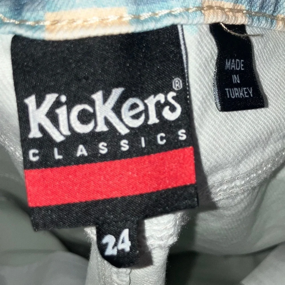 Kickers cream and blue denim jeans - Picture 6 of 6
